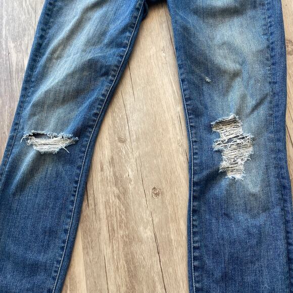 Mother The Looker Ankle Chew Jeans Women’s 25 Distressed Mum’s The Word Wash - Picture 13 of 15